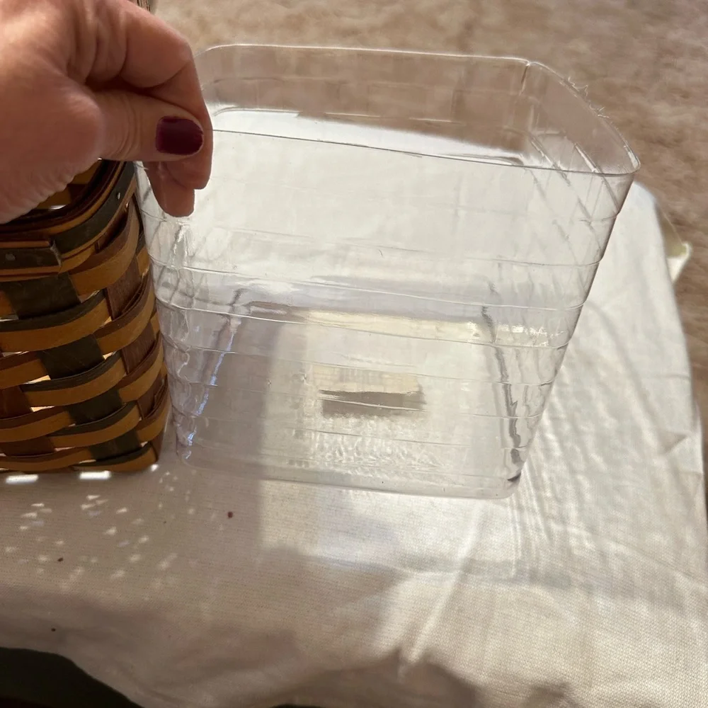 2010 Longaberger Basket. 7 1/2” x 8 1/2”. Has protective liner. - Picture 3 of 5